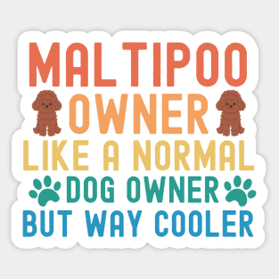 Maltipoo Owner Sticker